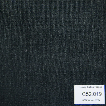 [ Call ]C52.019 Kevinlli V3 - Vải Suit 50% Wool - Xanh Đen Trơn